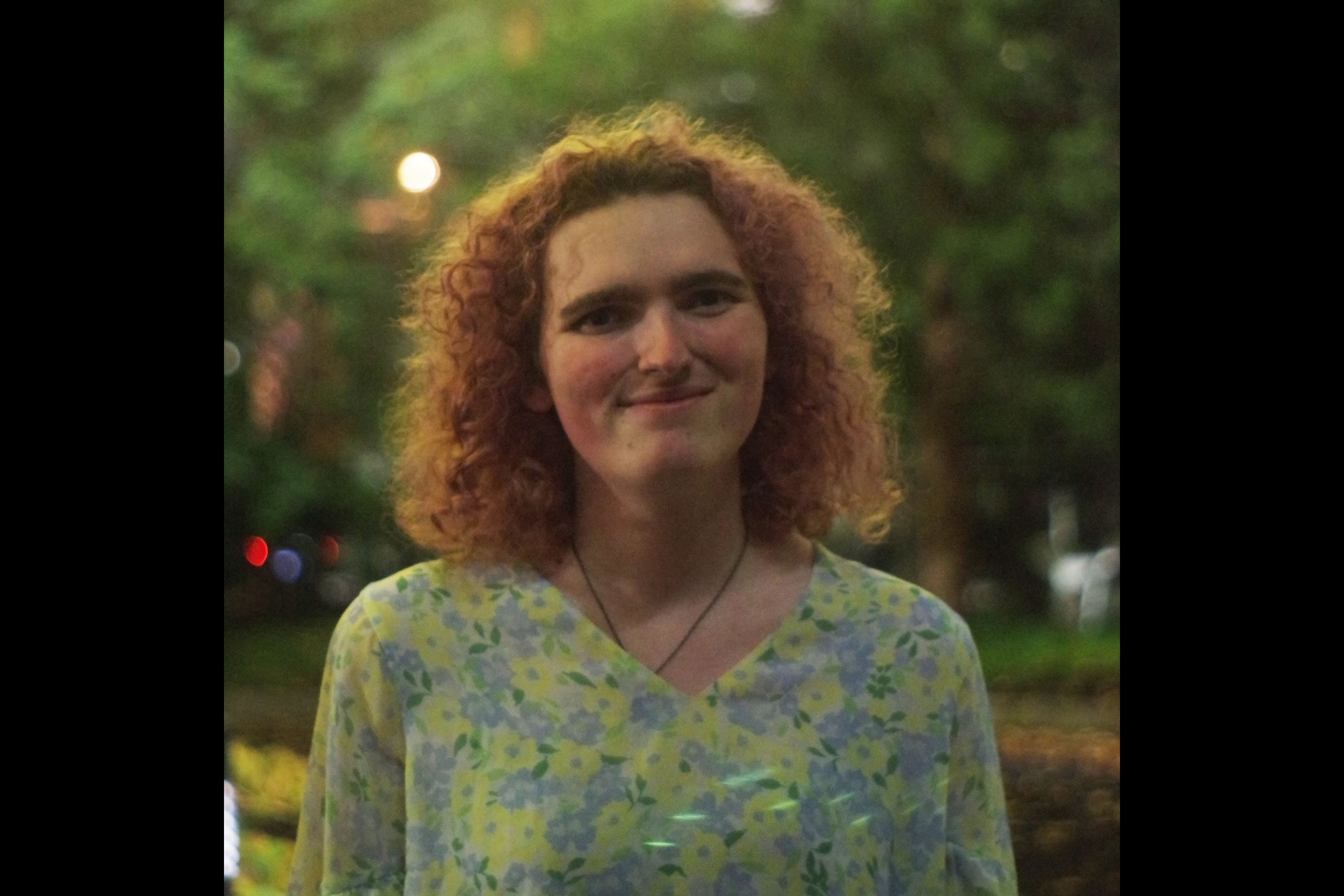 a portrait of me at night