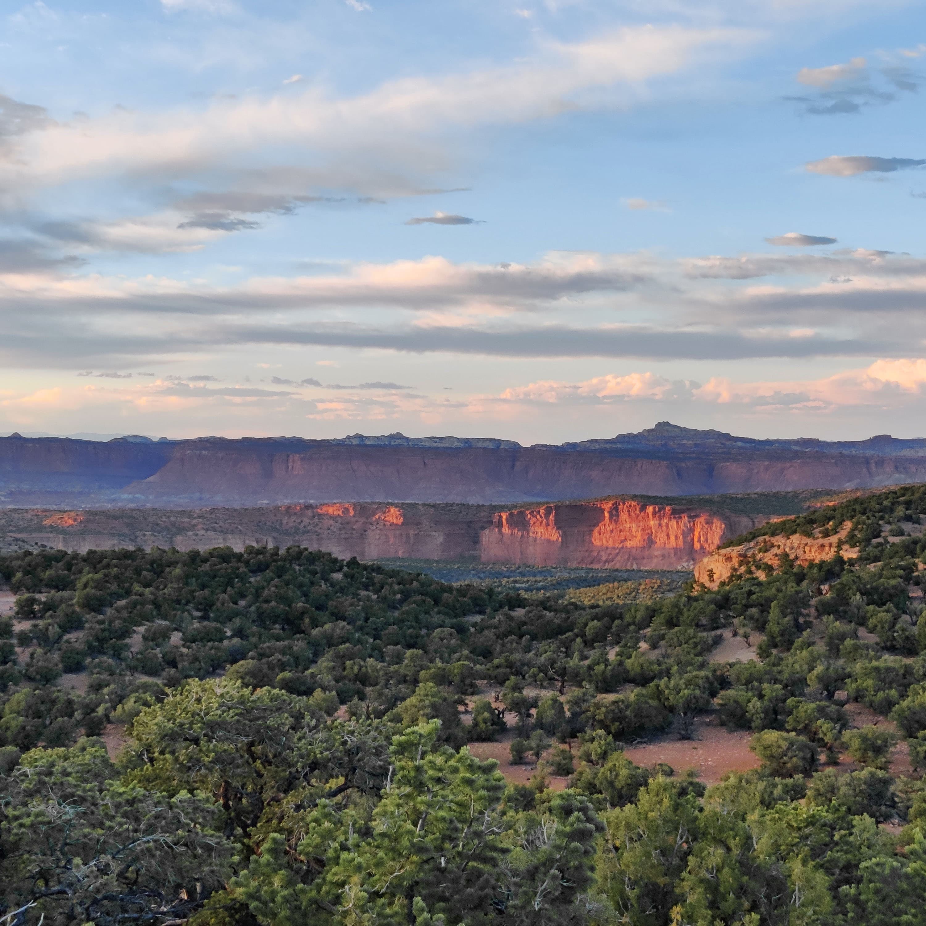 a few mesas viewed from far away