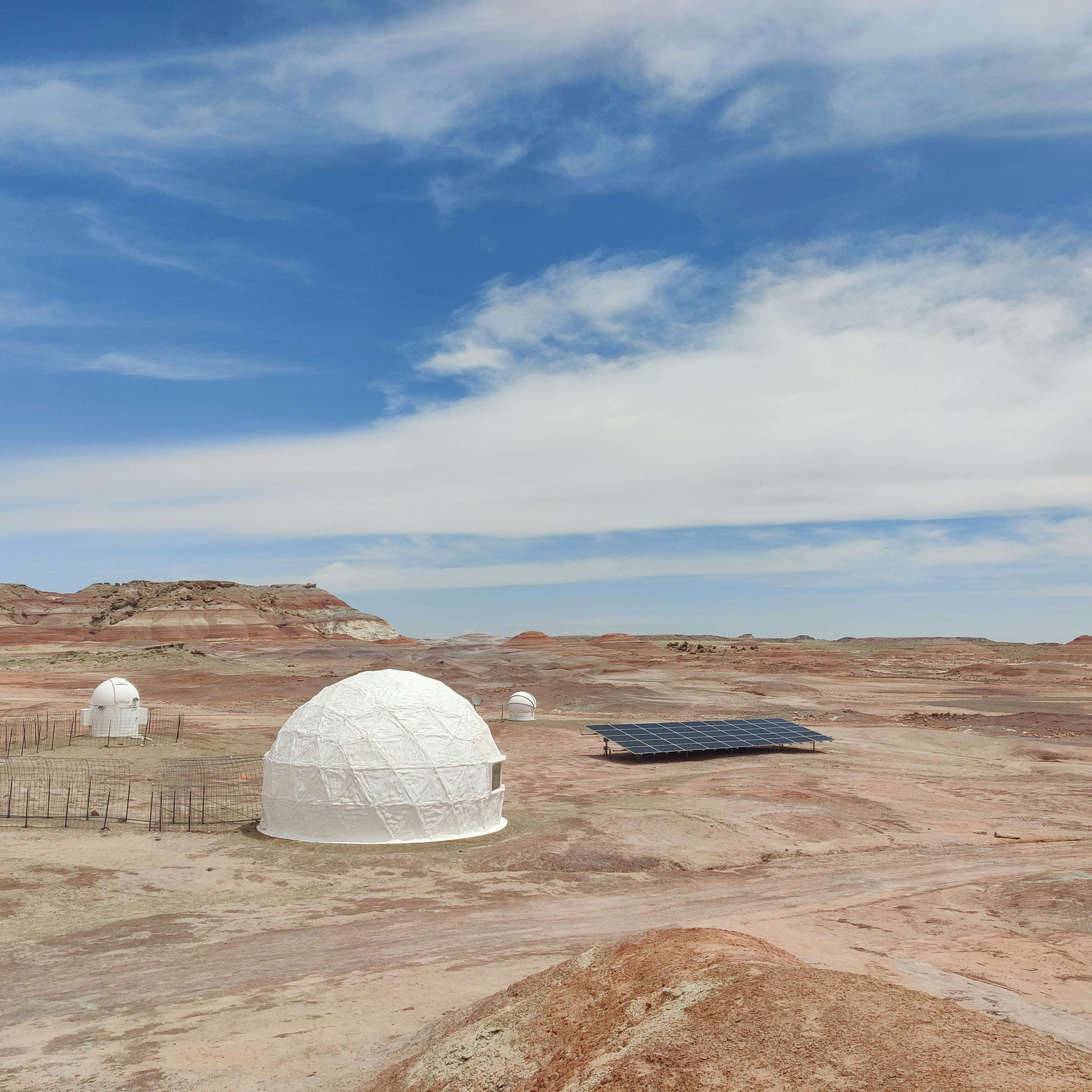 the hab domes! the competition was at a mars simulation facility, we got to go inside